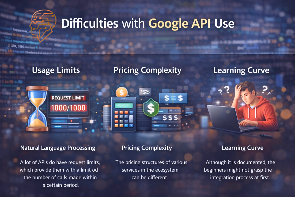 Difficulties with the Google API Use